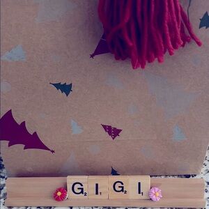 Gigi' Decor Handmade Vintage Tiles w/Stand Or Hangs YOUR NAME Custom Final Sale